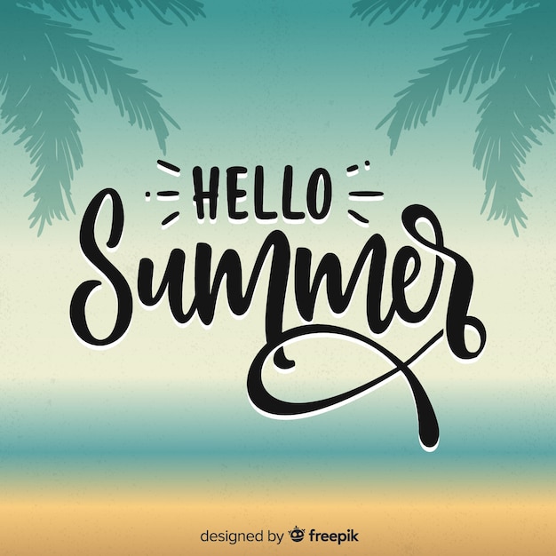 Free vector hello summer background