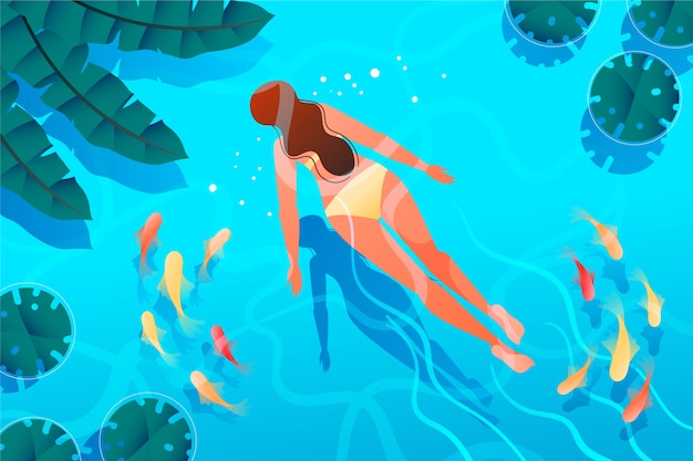 Hello summer illustration