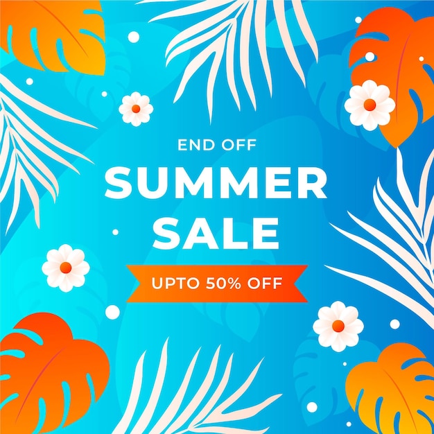 Hello summer sale concept