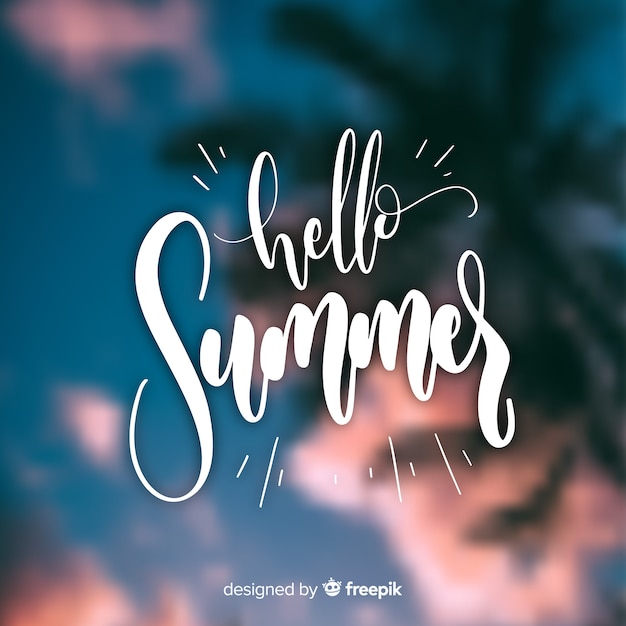 Free Vector hello summer