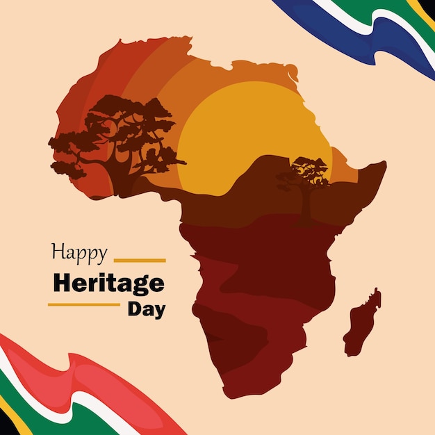 Free Vector heritage day poster