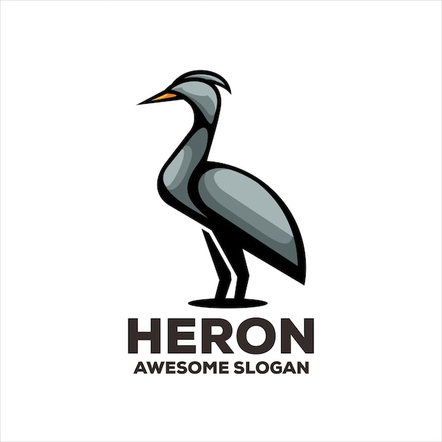 Free Vector heron gradient colorful logo