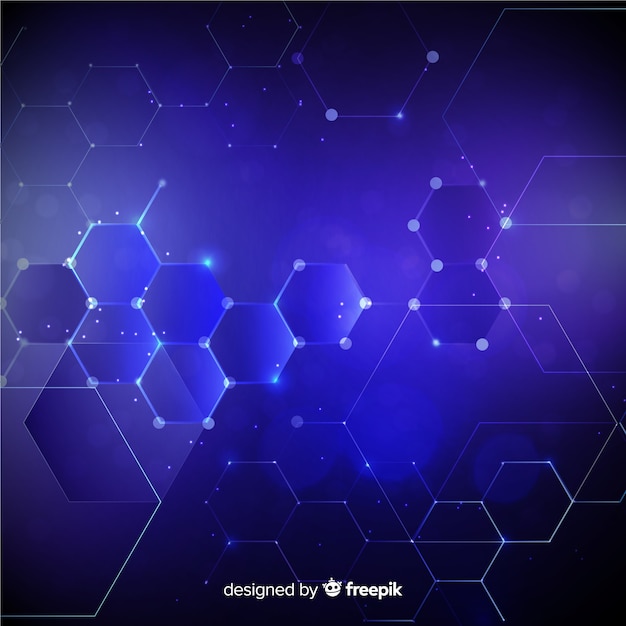 Hexagonal grid background