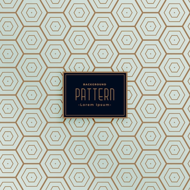 Hexagonal line seamless pattern design