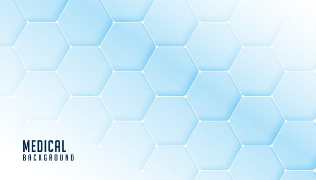 Hexagonal medical science and healthcare banner