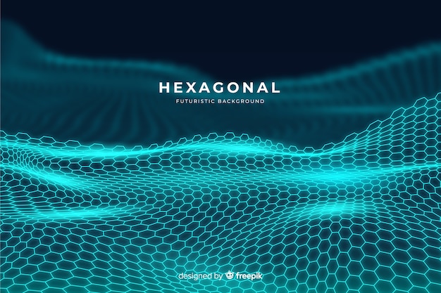 Hexagonal net background