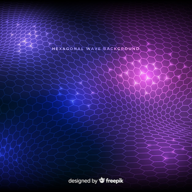 Hexagonal wave background