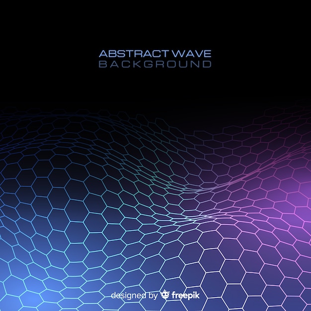 Hexagonal wave background