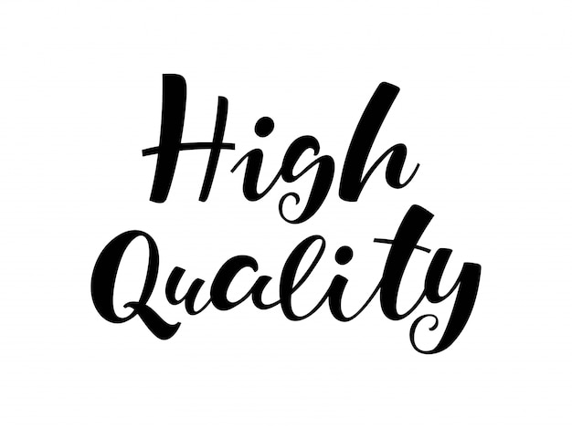 High Quality lettering