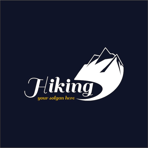 Hiking logo background