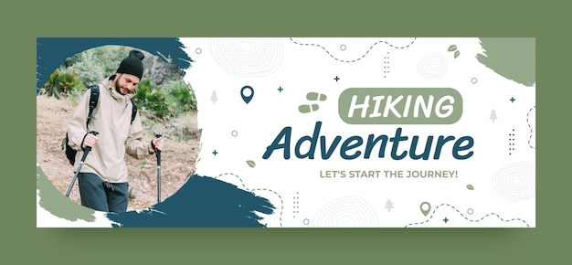 Free Vector hiking template design