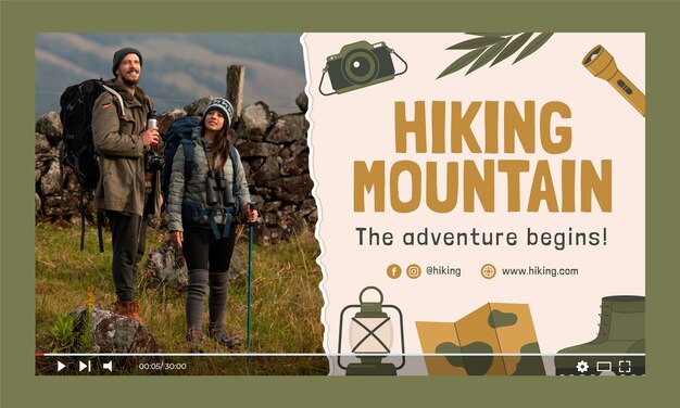 Hiking template design