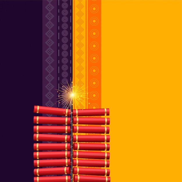 Hindu diwali festival cracker background