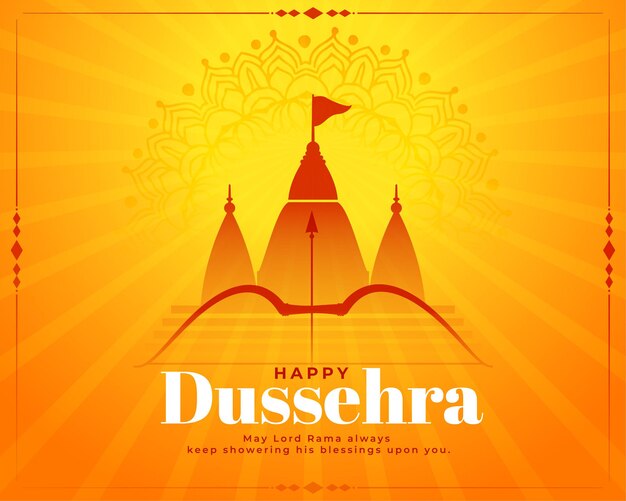 Hindu festival of happy dussehra wishes background