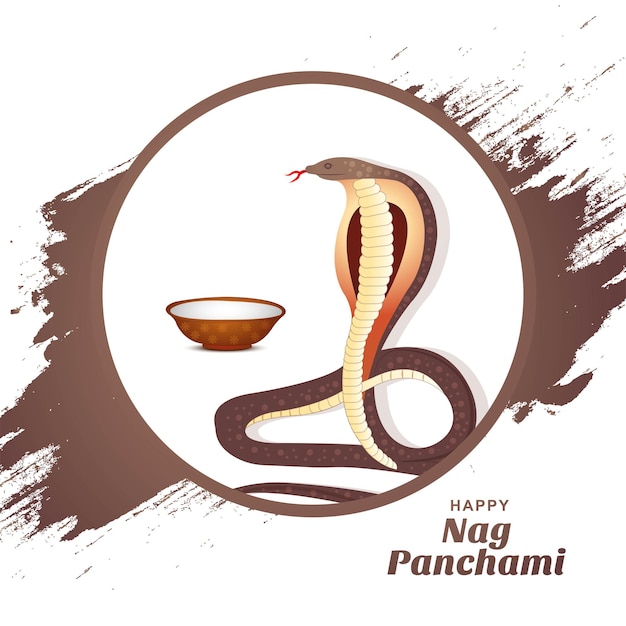 Hindu festival happy nag panchami celebration background