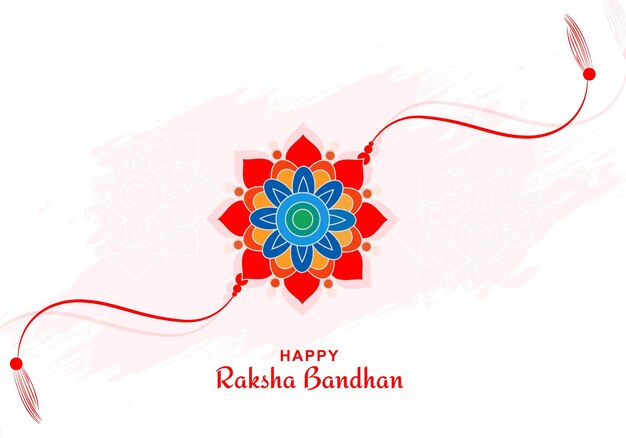 Hindu festival raksha bandhan celebration card design