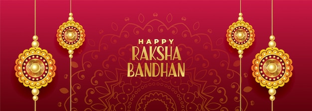 Hindu festival of rakshabandhan banner