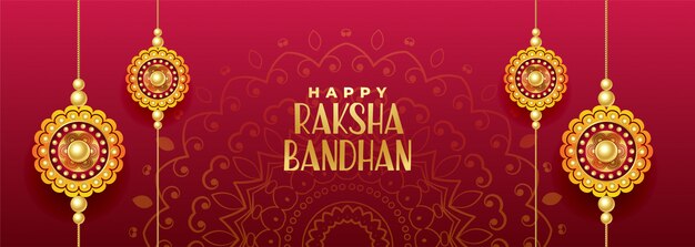 Hindu festival of rakshabandhan banner