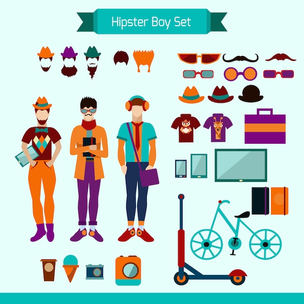 Hipster Boy Set