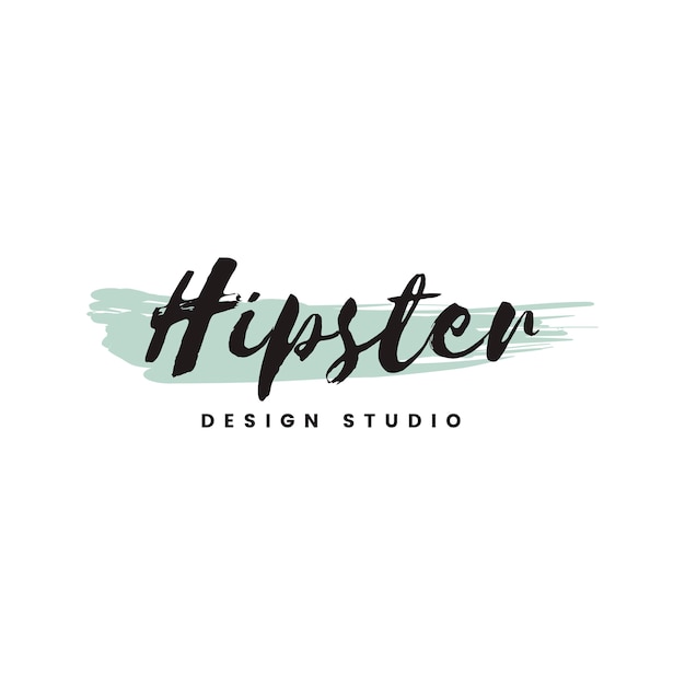 Free Vector hipster design studio logo vector