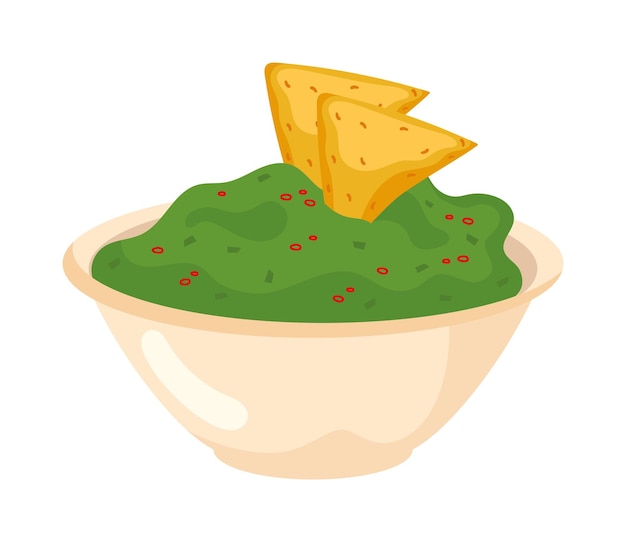 Free Vector hispanic heritage guacamole