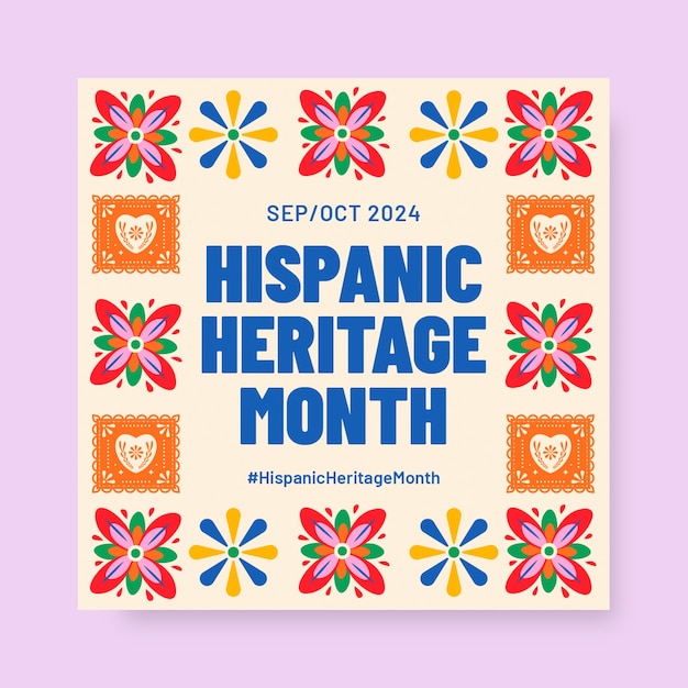 Free Vector hispanic heritage month banner template