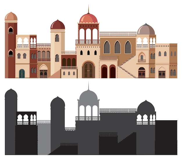 Free vector historic middle eastern architecture