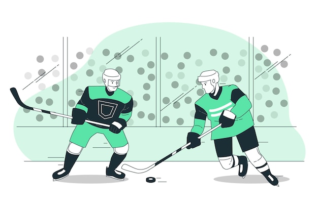 Hockey concept illustration