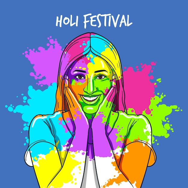 Holi festival background