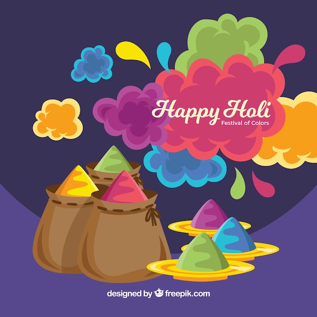 Holi gulal background