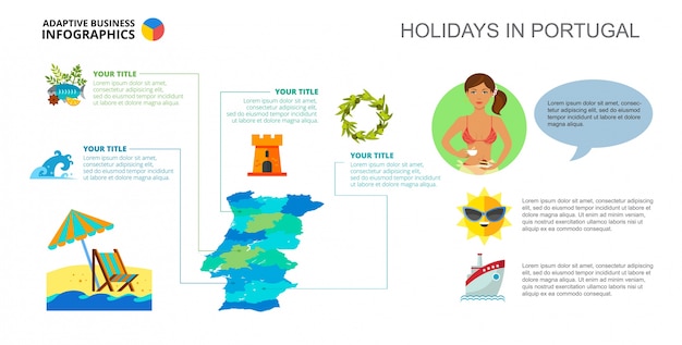 Holidays in Portugal Slide Template