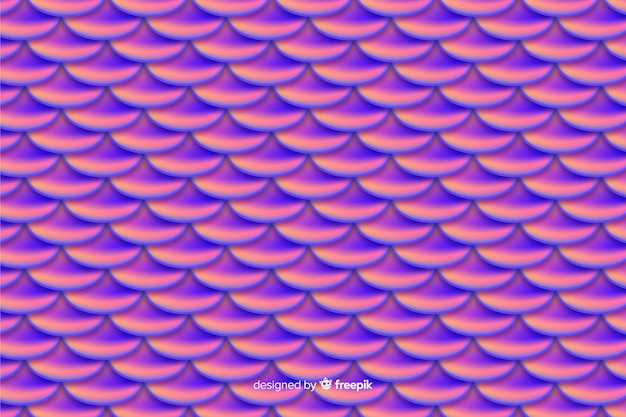 Free Vector holographic mermaid tail background