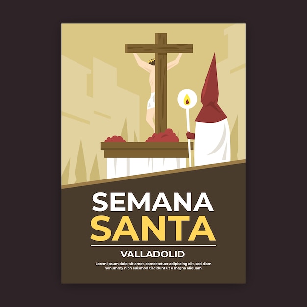 Holy week poster template