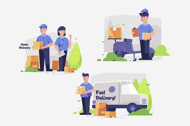 Home delivery worker collection