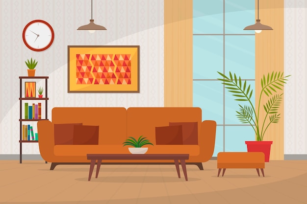 Home interior background for video conferencing