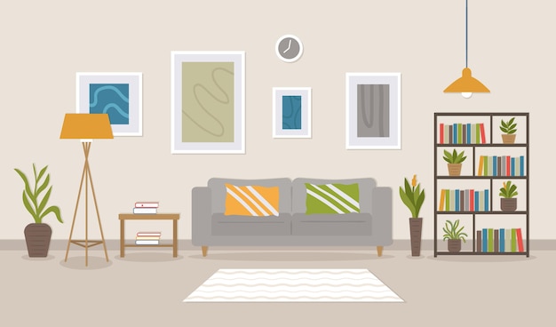 Home interior - background for video conferencing