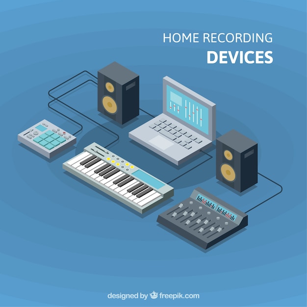 Free Vector home recording devices