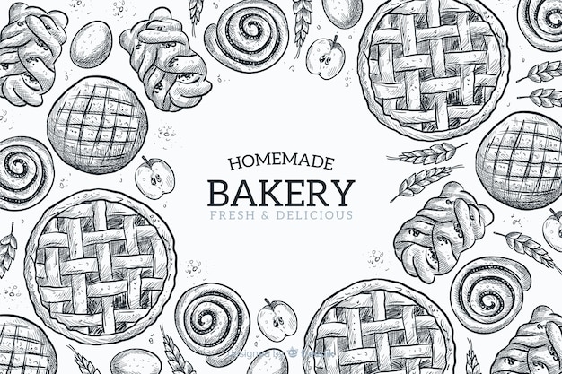 Homemade bakery background