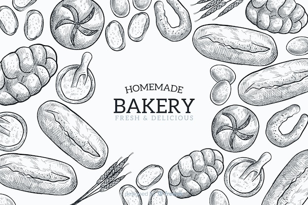 Homemade bakery background