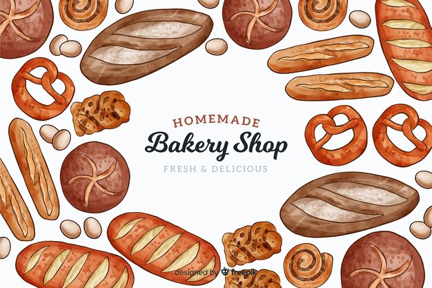 Homemade bakery background