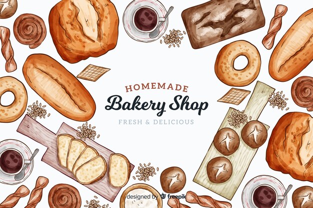 Homemade bakery background