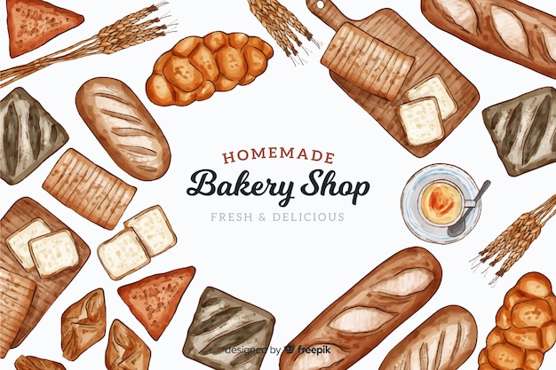 Homemade bakery background