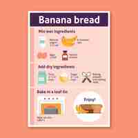 Free vector homemade bread recipe