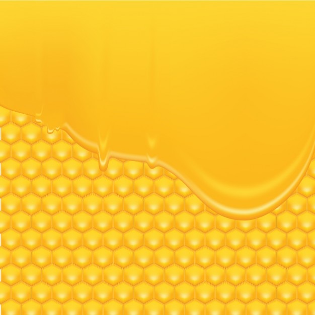 Free Vector honey background in yellow color