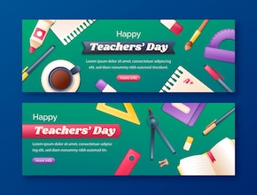 teachers' Day banners