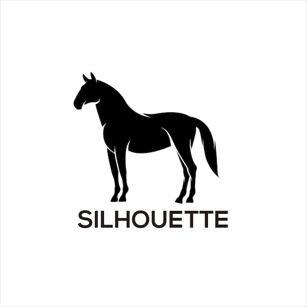 Horse silhouette design vector design illustration