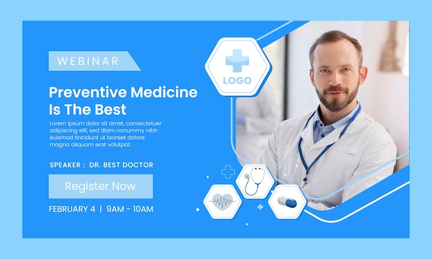 Hospital  care webinar template