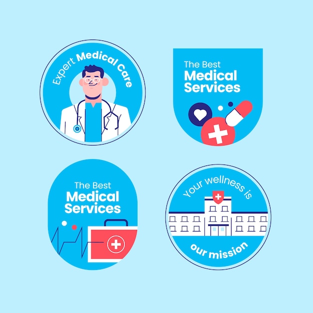 Hospital healthcare service  labels