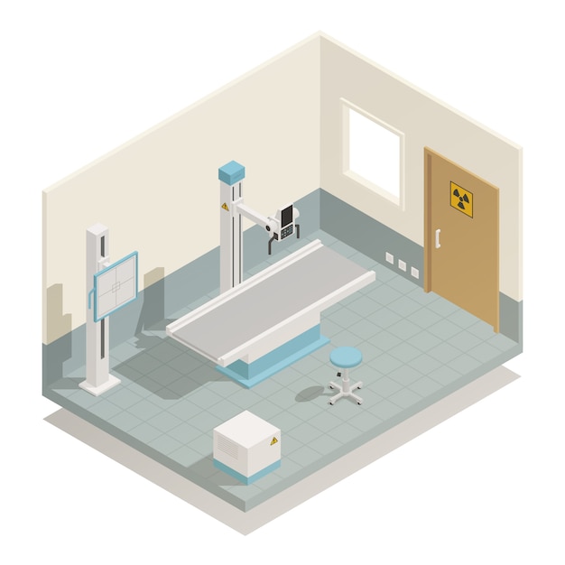 Hospital Medical Equipment Isometric 