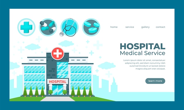 Free Vector hospital template design